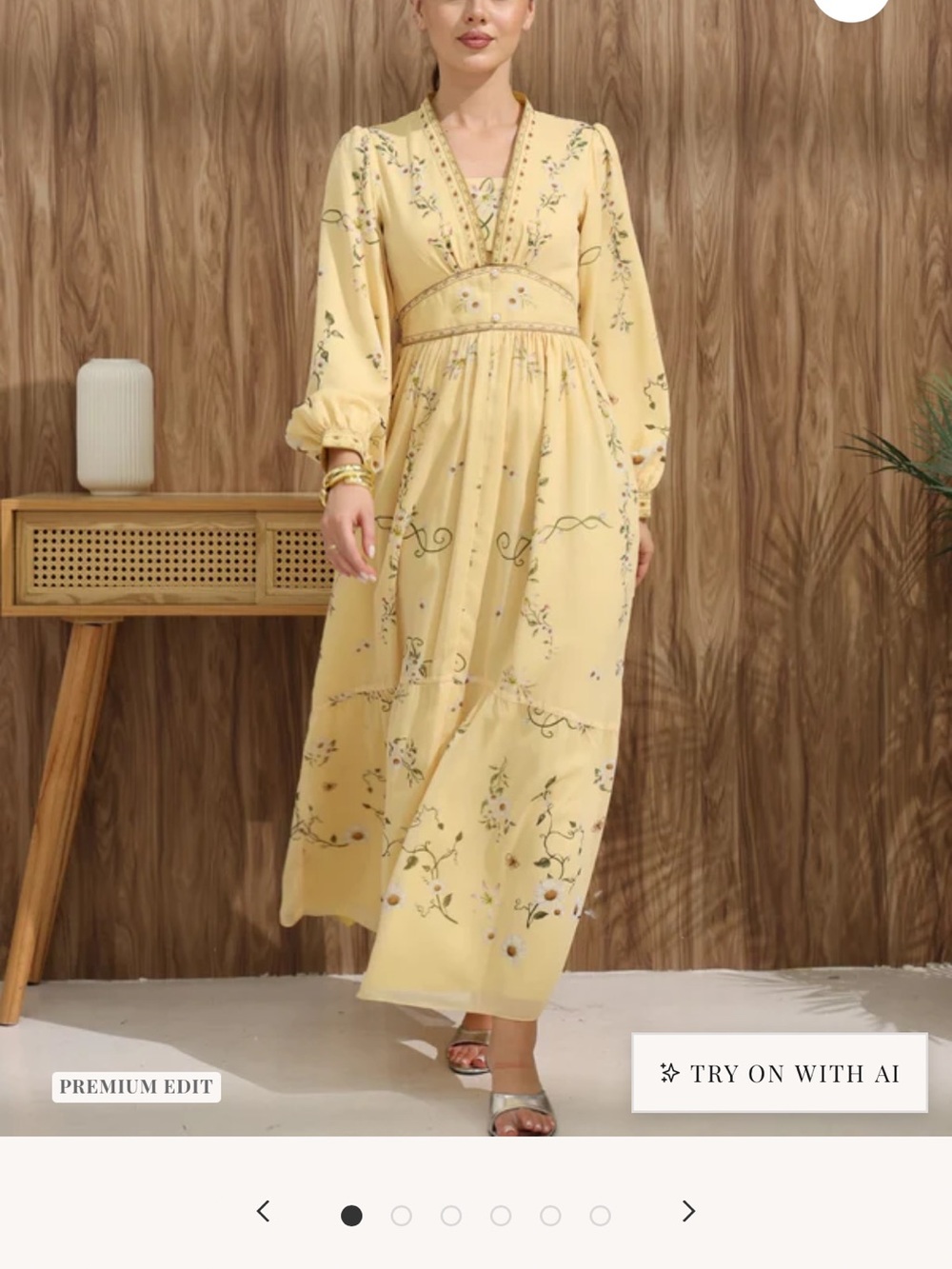 Sowears Margarita Yellow Floral Dress